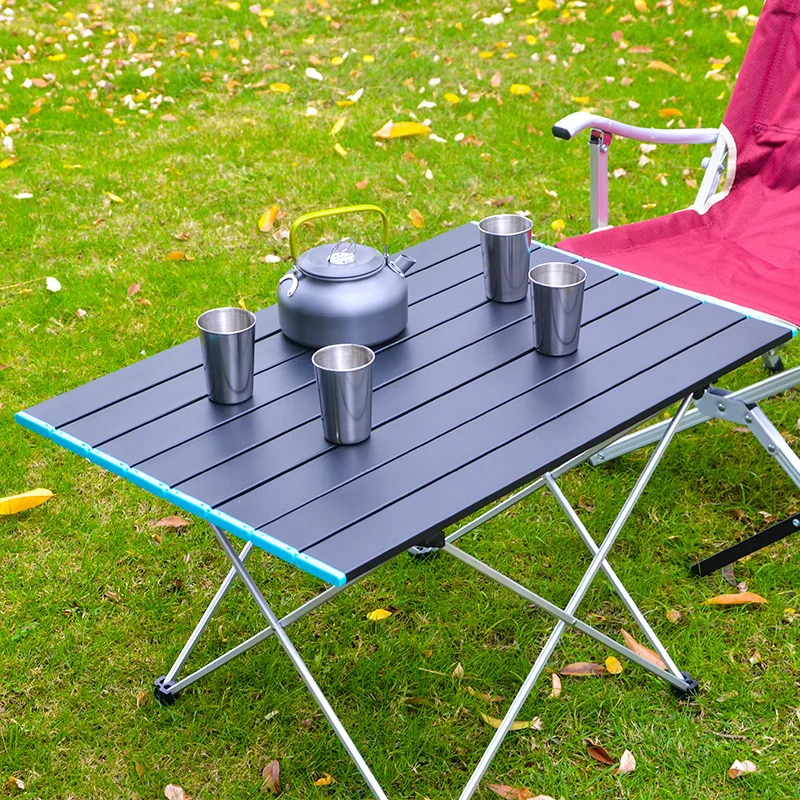 Table de camping pliante ultra-légère en aluminium