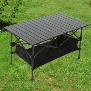 Table de camping pliante long format