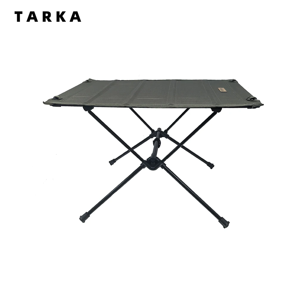 Table de camping pliante en tissu Oxford et aluminium